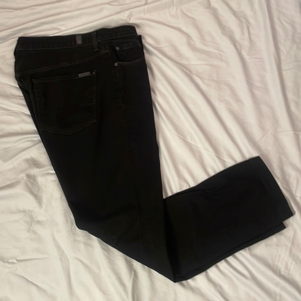 Nice Mens Black Denim 7 for All Mankind Paxtyn Fit Size 36